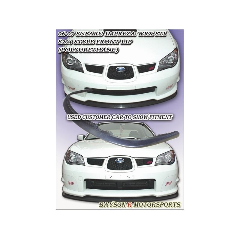 06-07 Subaru Impreza WRX/STI S204-Style Front Lip 