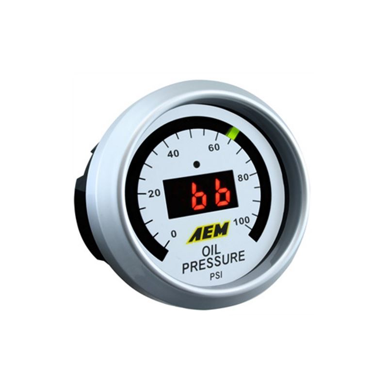 AEM Digital Oil Pressure Gauge 0 to 100 psi