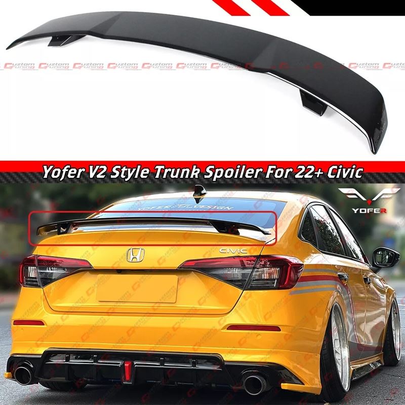 2022-2025 Honda Civic 4dr Sedan Yofer V2 Gloss Bla