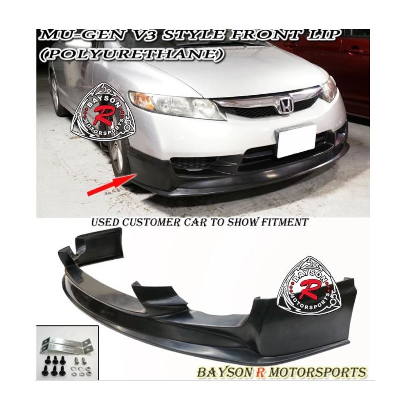 BAYSON R MUGEN V3 STYLE FRONT LIP HONDA CIVIC SDEA