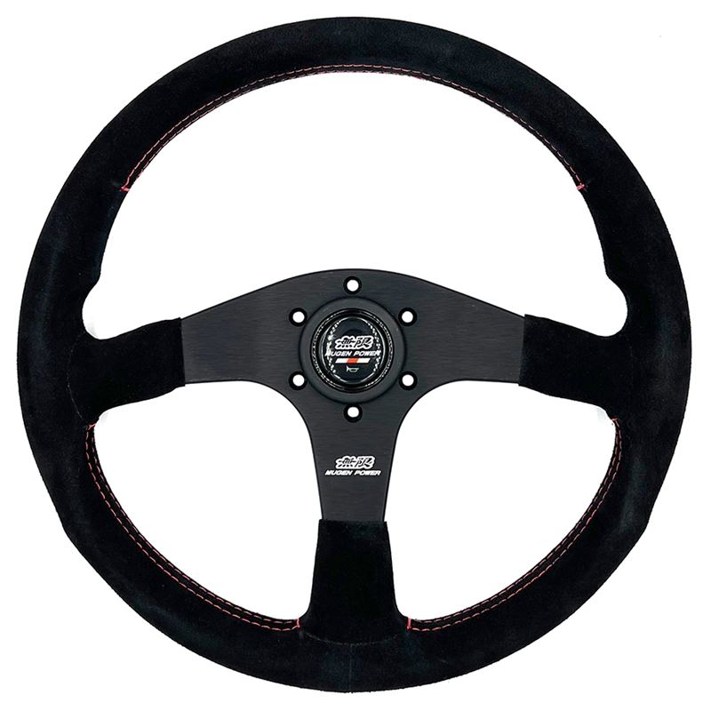 Mugen Racing III Steering Wheel - 350mm (Black Sue