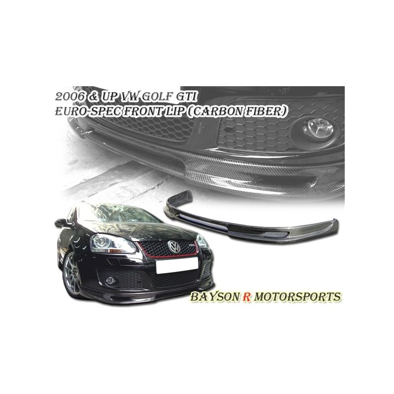 VW Golf V GTI EURO-Spec Front Lip (Carbon Fiber)