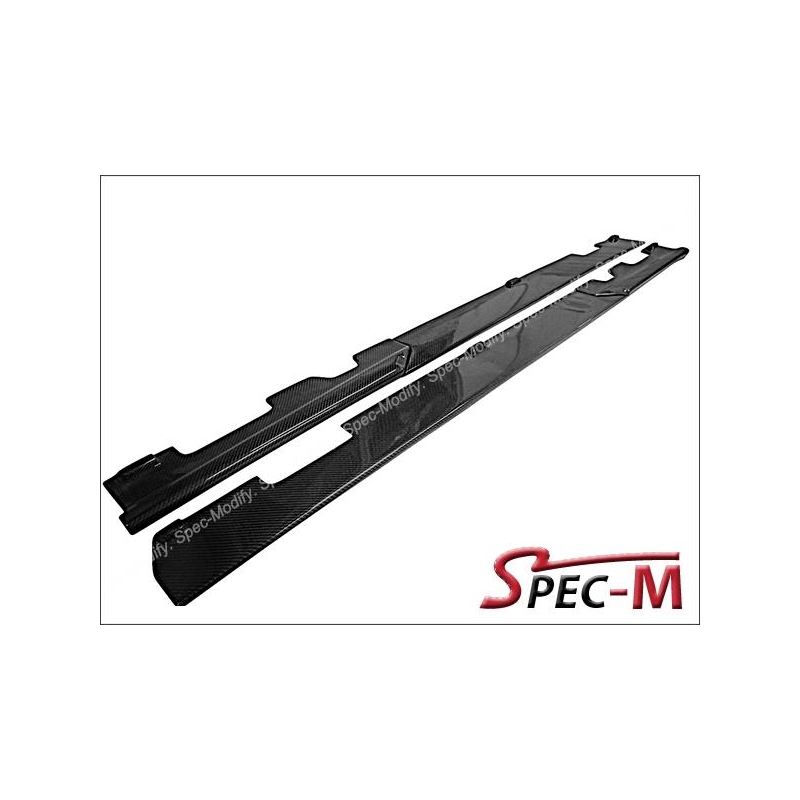 RZ Style Carbon Fiber Side Skirts Extension For 20