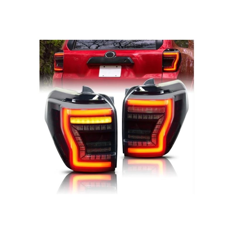 Archaic Full LED Smoked w/ Red Tail Lights Assembl