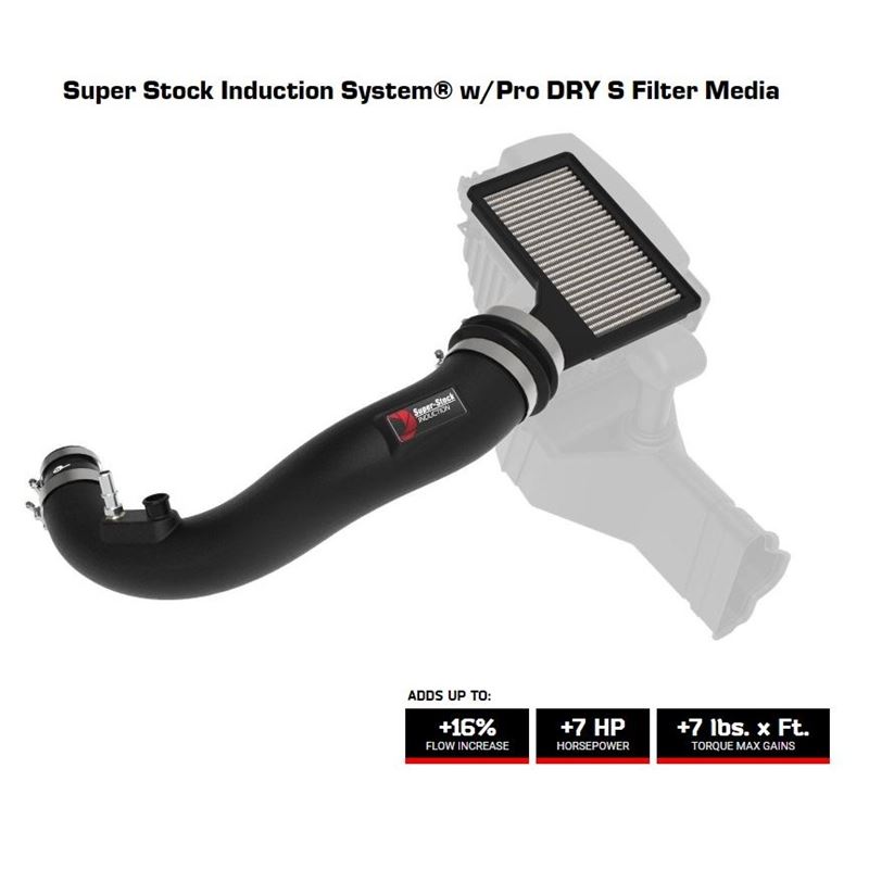 AFE Super Stock Induction System Pro Dry S Media 1