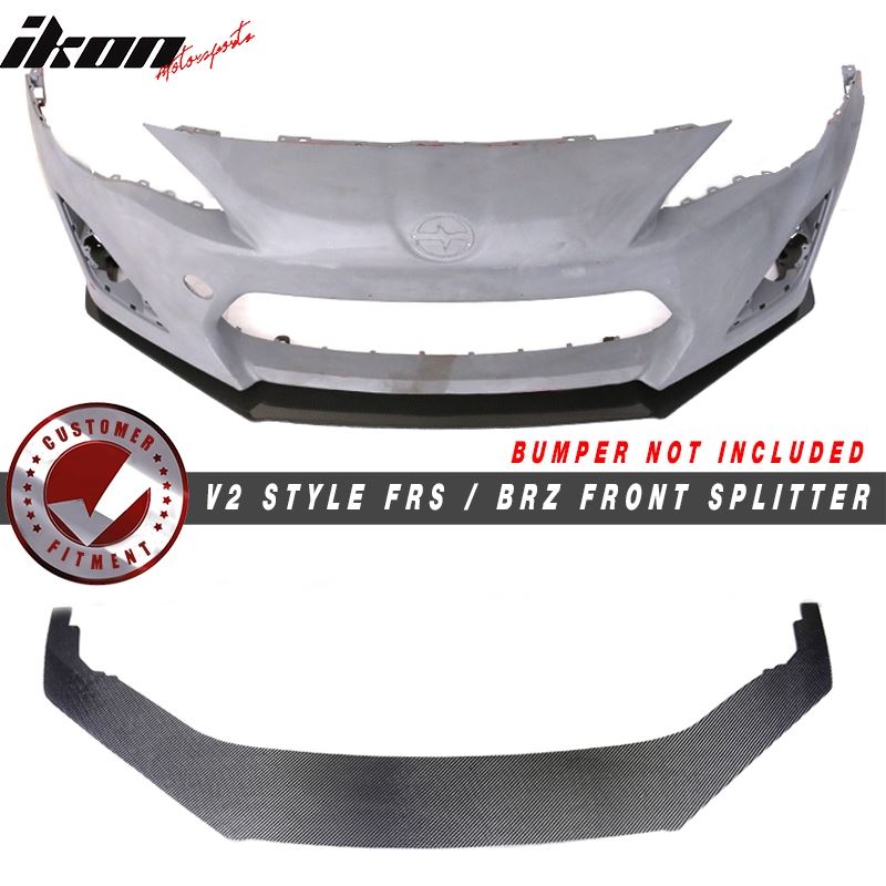 13-16 Scion FR-S Subaru BRZ Front Bumper Lip Carbo