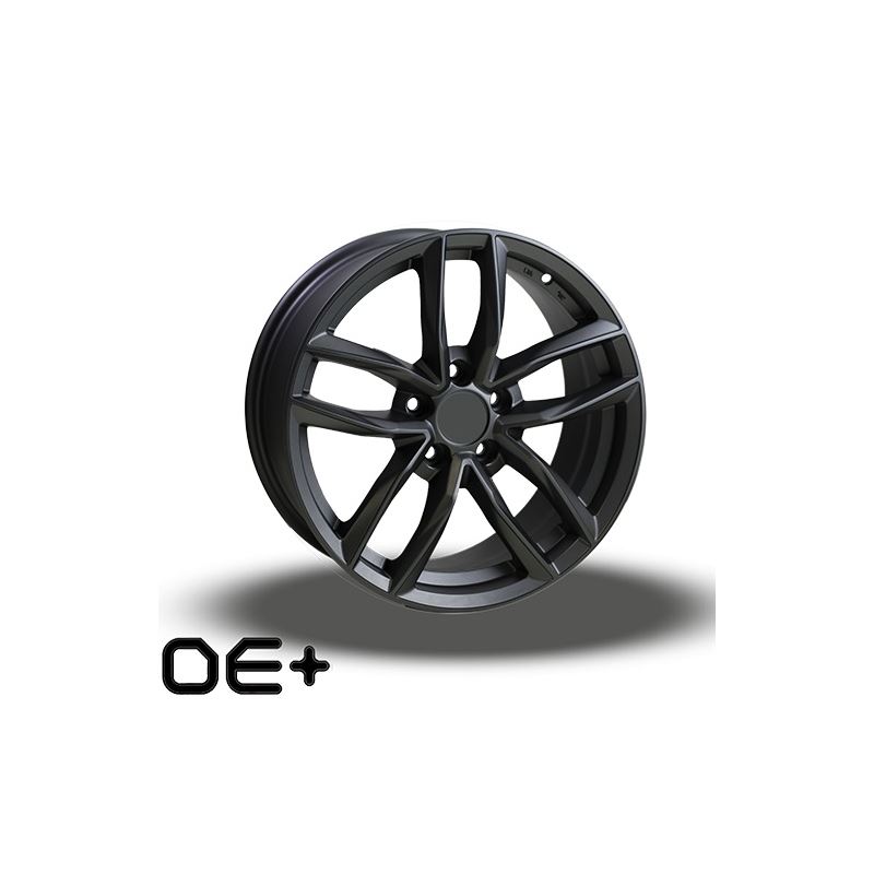 OE+ AU03 MATT BLACK 18X8 5X112MM 66.6MM