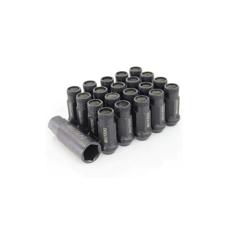 Muteki SR48 Open End Lug Nuts – M12 x 1.50 Black