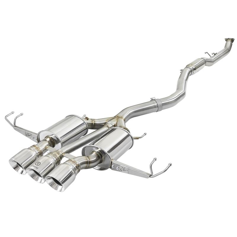aFe Takeda 3in 304 SS Cat-Back Exhaust w/ Tri-Poli