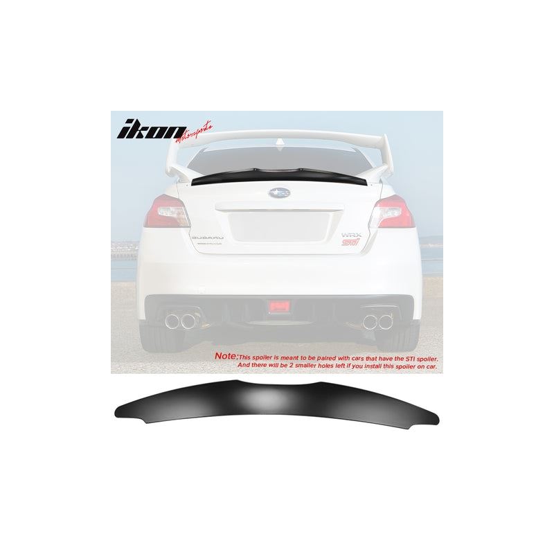 IKONMOTORSPORT UNPAINTED 4DR REAR TRUNK SPOILER WI