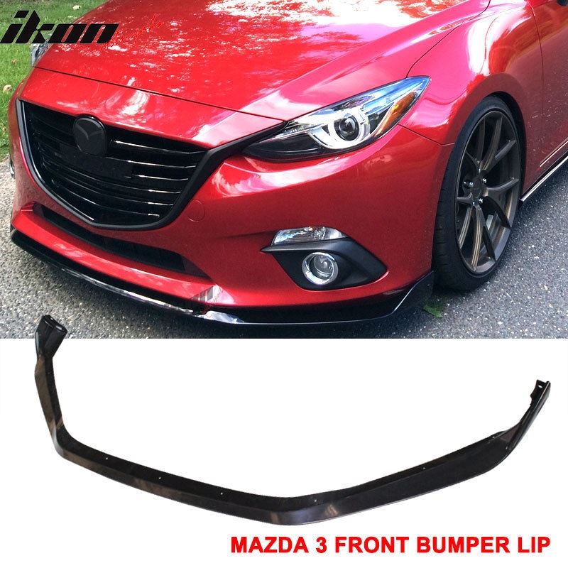 14-16 Mazda 3 4Dr/5Dr Front Bumper Lip Spoiler - A