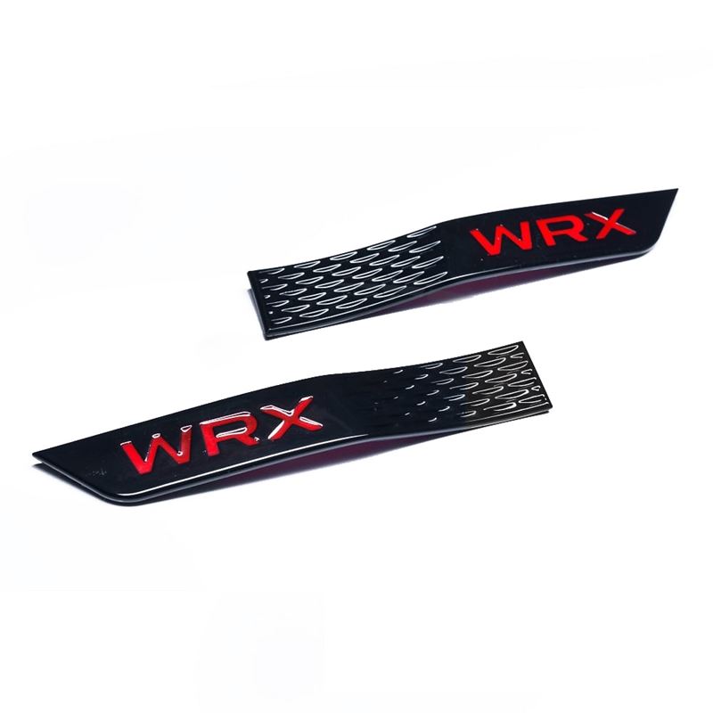 Fender Badge Ornament Set Gloss Black w/ Red WRX L